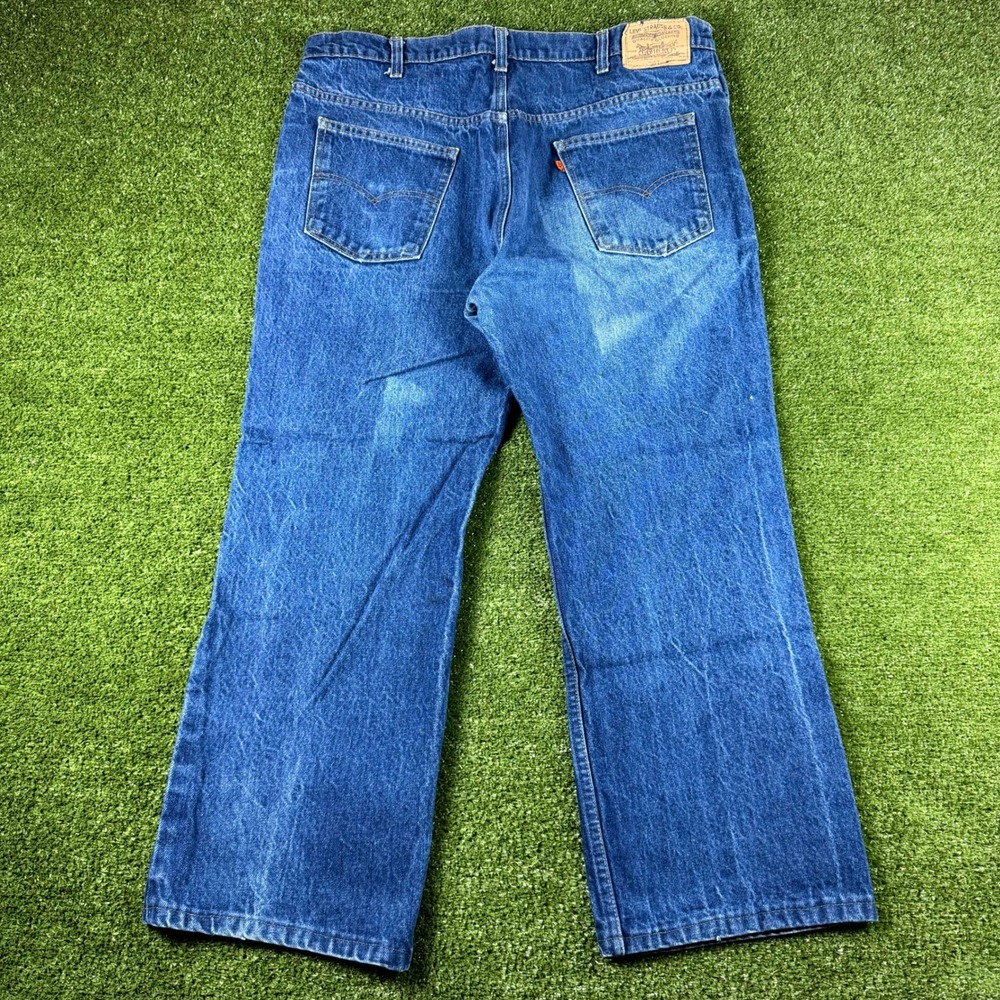 Vintage Levis 517 Orange Tab Jeans Mens 40x30 Blue Denim 20517-0217 USA